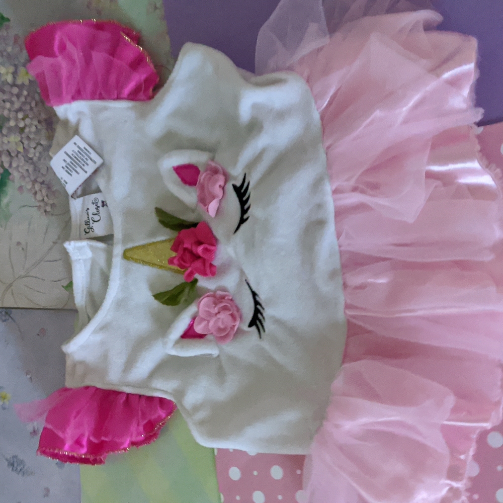 🌈5T, Gillian's Closet, unicorn 🦄 pink tulle top